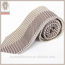 Wholesale dot and strips designer custom print silk tie